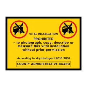 Vital installation prohibited