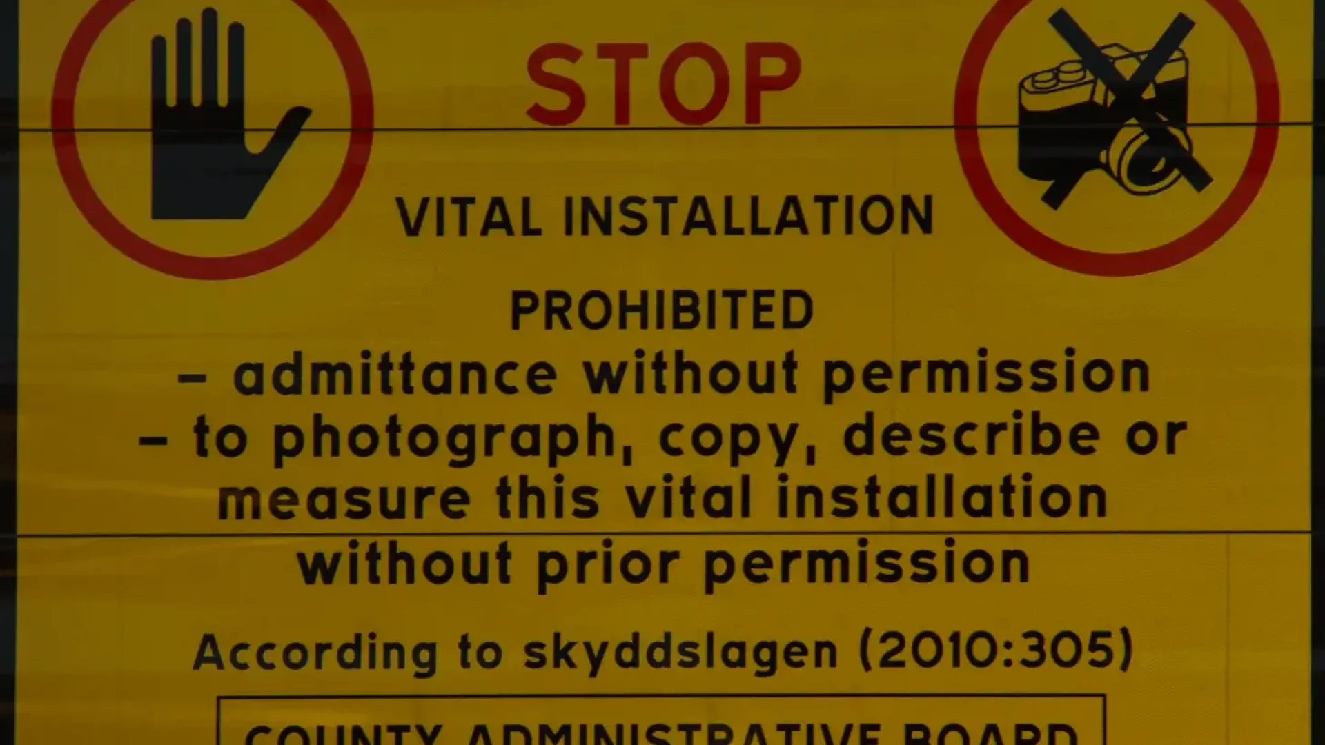 Vital installation prohibited